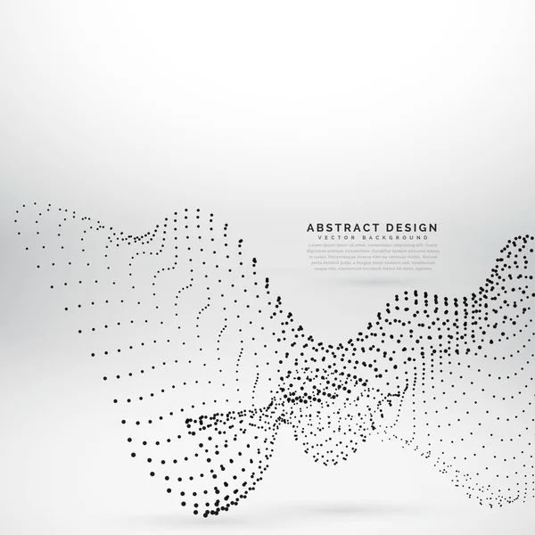 Dalga vektör arka plan parçacık siyah nokta