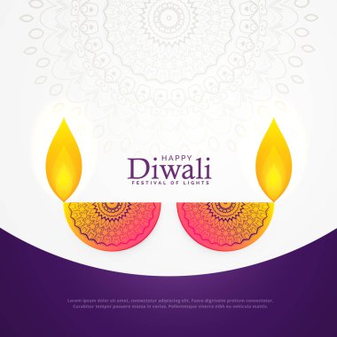 yaratıcı diwali celebration poster festival tebrik kartı tasarımı
