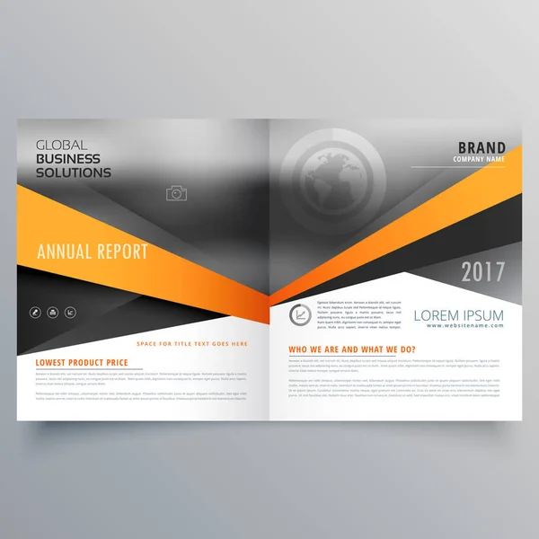 abstract bifold business template design with space for your ima