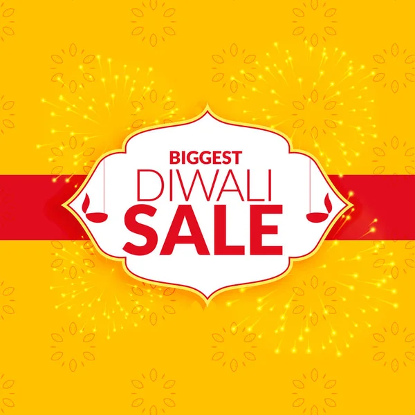 Génial diwali vente arrière-plan vectoriel design — Image vectorielle