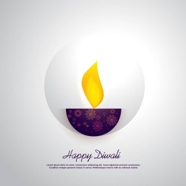 diwali Festivali için yaratıcı diya tasarım