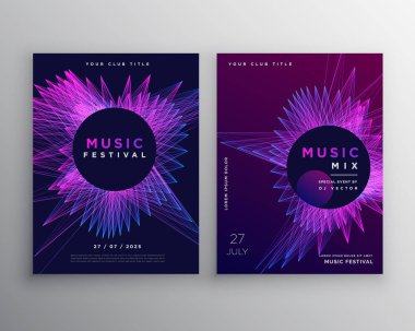 müzik parti el ilanı afiş davetiye şablon tasarımı