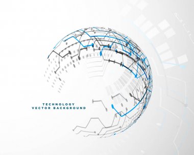 teknoloji yenilik konsept tasarımı ile dijital ağ circui