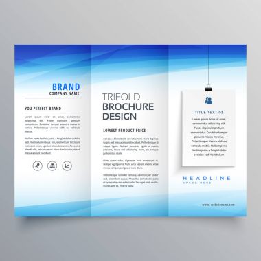 zarif panelli broşür tasarım şablonu