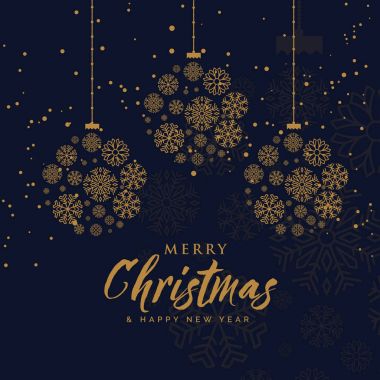 kar taneleri premi ile yapılmış şık neşeli Noel arka plan