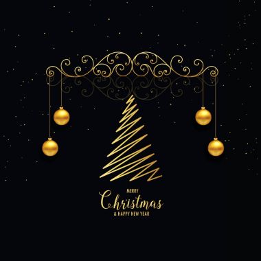 Noel dekorasyon tebrik sigorta primi altın tarzı