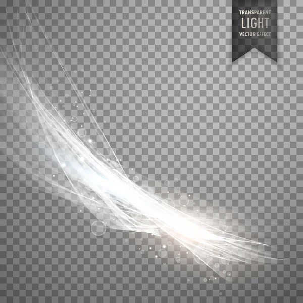 Fond transparent effet de lumière de couleur blanche — Image vectorielle
