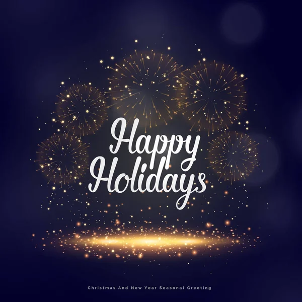 Joyeux voeux saisonniers pour Noël et la nouvelle année — Image vectorielle