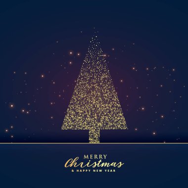 ışıltılı arka plandan yapılmış yaratıcı noel ağacı tasarımı