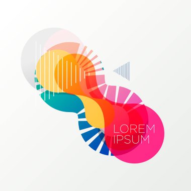 soyut curvy renkli arka plan şekilleri