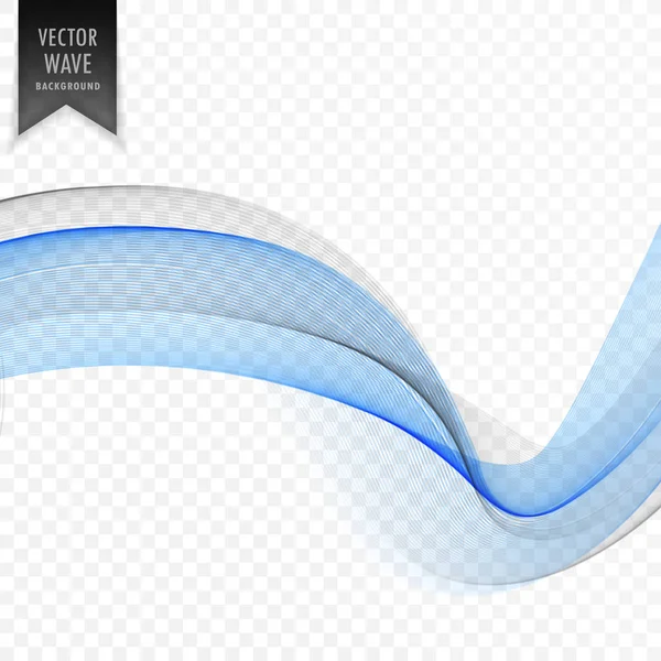 Abstract blue wavy background design — Stock Vector