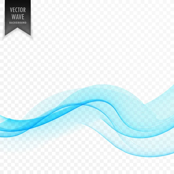 Astratto blu onda sfondo design — Vettoriale Stock
