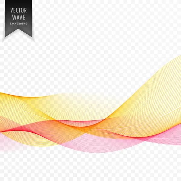Abstract yellow wave background design — Stock Vector