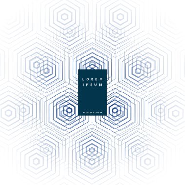 Altıgen şekil arka plan tasarım