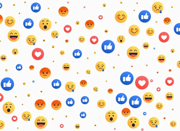 Resumo isolado ícones de fundo emoji —  Vetores de Stock