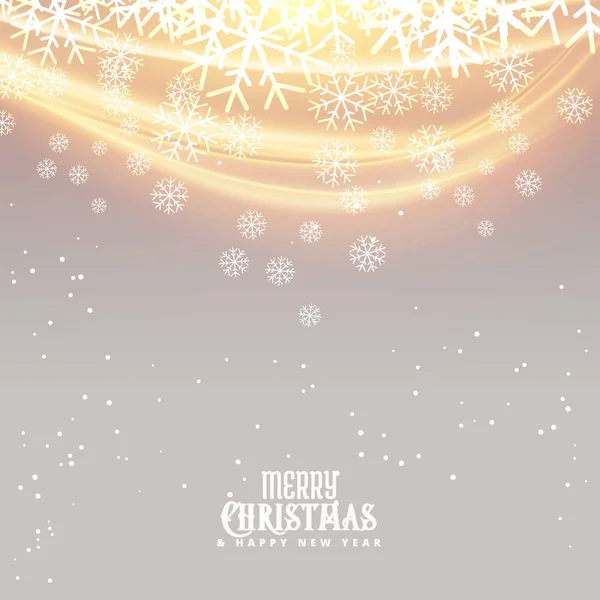 snowflakes background for christmas season with light effect