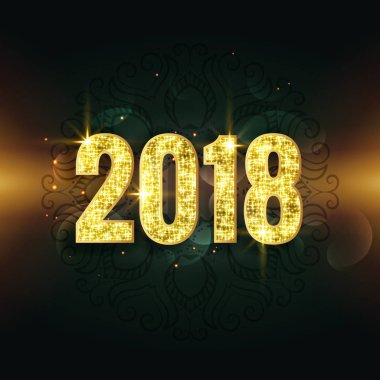 Harika 2018 metin glitter ve ışıltı stili arka planda