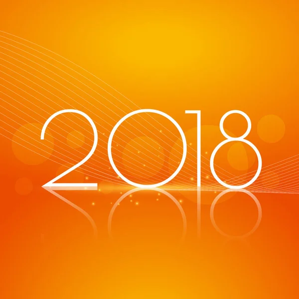 parlak 2018 yeni yıl tasarım tebrik