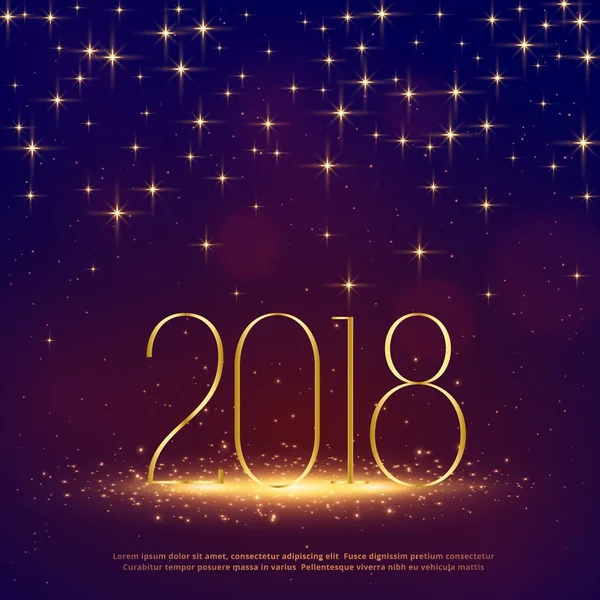 2018 Блестящий фон с блестками для счастливого нового года — стоковый вектор