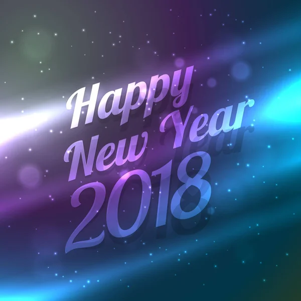 happy new year 2018 backgorund with colorful light effect