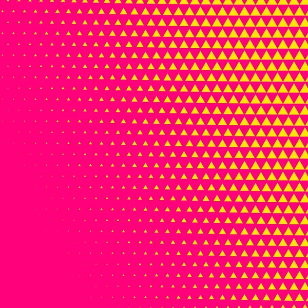 Rosa triángulo cómic estilo medio tono fondo — Vector de stock