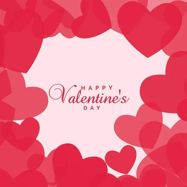 Szerelmes szívek háttér-Valentin-nap — Stock Vector