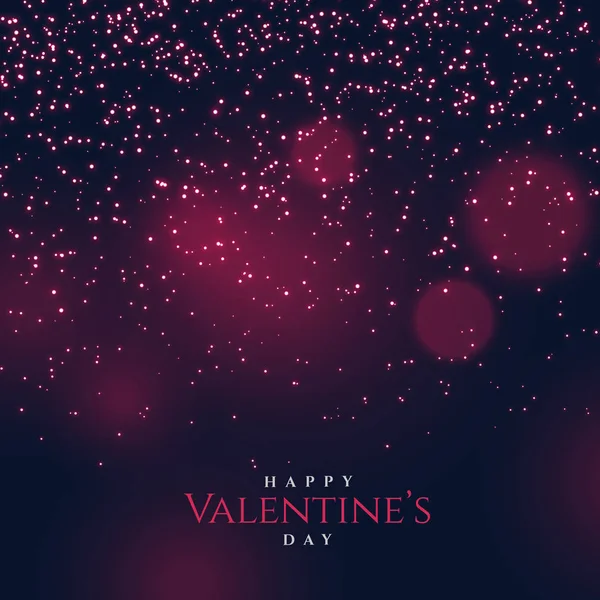 Bokeh Hintergrund mit glänzenden Glitzern und Funkeln zum Valentinstag ' — Stockvektor