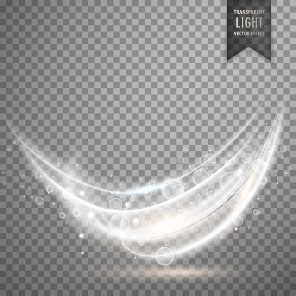 Fond transparent effet lumière blanche — Image vectorielle