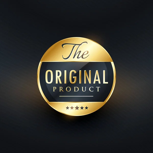 Design vetorial de etiqueta original do produto —  Vetores de Stock