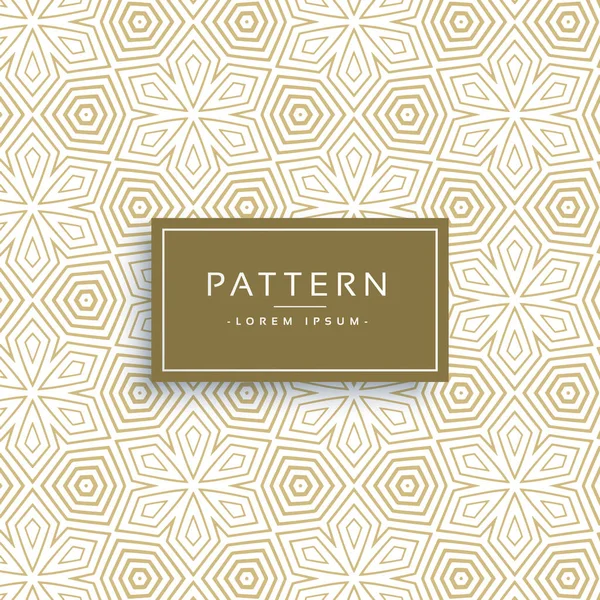 Goldene Textur Muster in Linie Blume Stil — Stockvektor