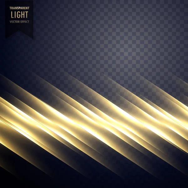 Elegante linea di luce dorata effetto sfondo — Vettoriale Stock