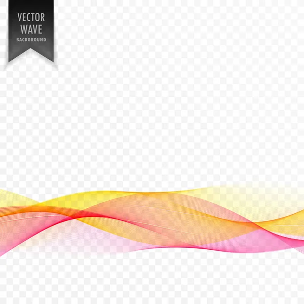 Pink and yellow abstract elegant wave background — Stock Vector