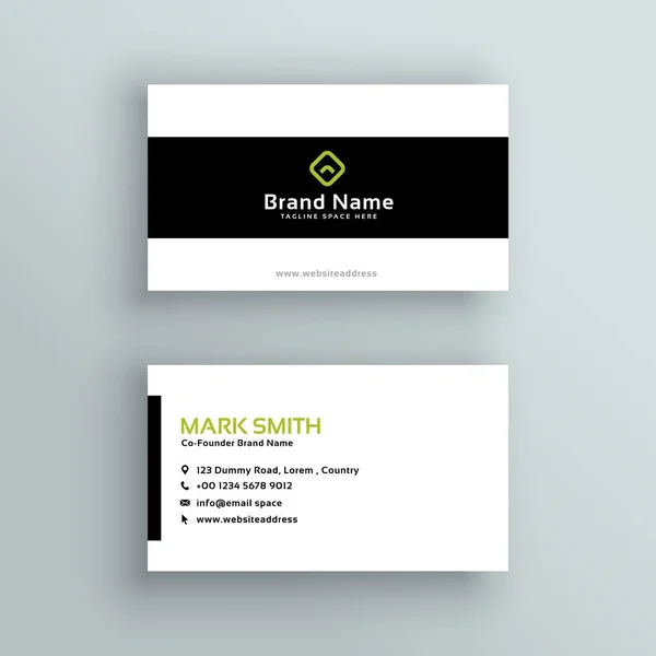 minimal modern business card template