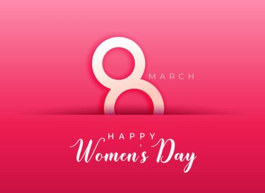 pembe mutlu kadınlar günü için