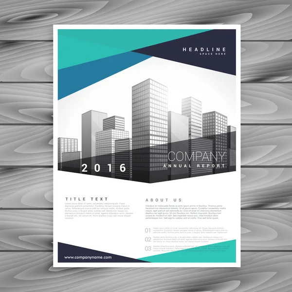 abstract blue company brochure vector template