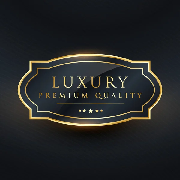 Luxus Premium-Qualität Vektor-Etikettendesign — Stockvektor
