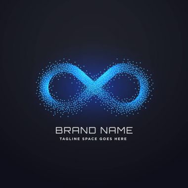 fütüristik Infinity logo kavramı tasarlamak vektör