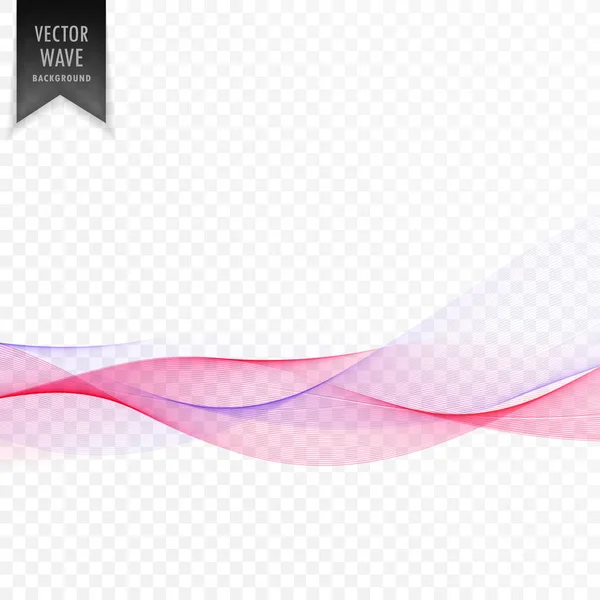 Transparent blending waves vector background — Stock Vector