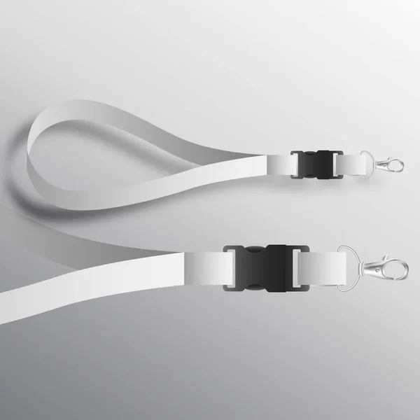 Lanyard Mockup Anzeige Vektor Hintergrund — Stockvektor