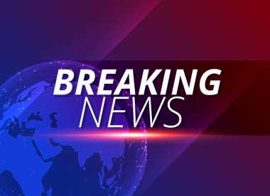 haber arka plan ile dünya gezegen kırma