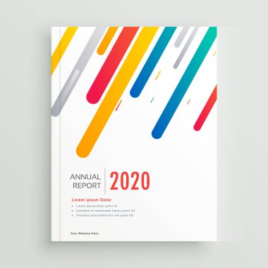 modern kitap kapak sayfası veya broşür tasarımı