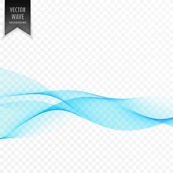 Blue abstract wave vector background — Stock Vector