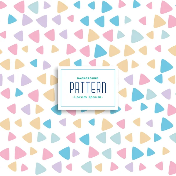 Cute colorful triangle pattern background — Stock Vector