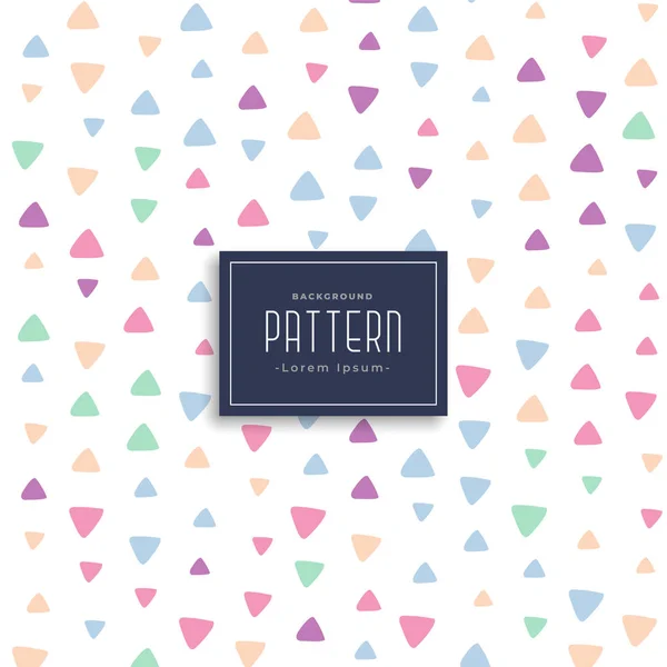 Cute triangle patterns vector background — Stock Vector