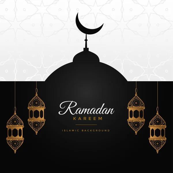 Ramadan kareem потрясающий дизайн фон — стоковый вектор