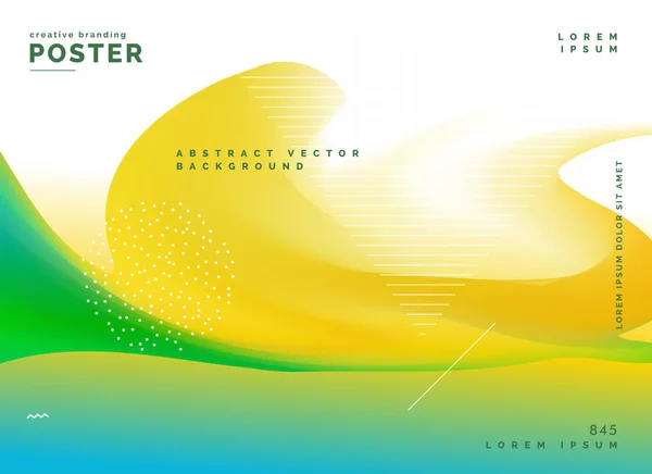 밝은 여름 색상 추상 배경 포스터 — 스톡 벡터