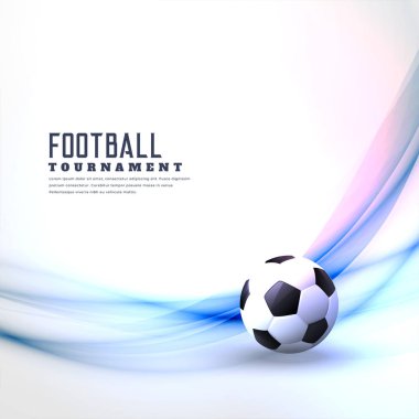 soyut dalga ile şık futbol arka plan