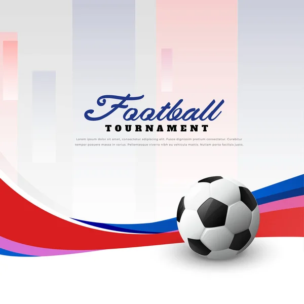 Fotboll championship fotboll bakgrund med våg — Stock vektor