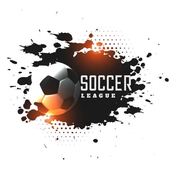 Abstracto grunge fútbol liga torneo fondo — Vector de stock