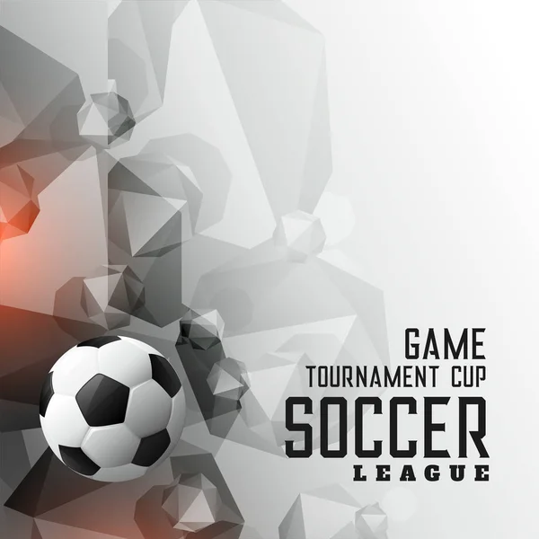 Abstrakt fotboll turnering ligan sport bakgrund — Stock vektor